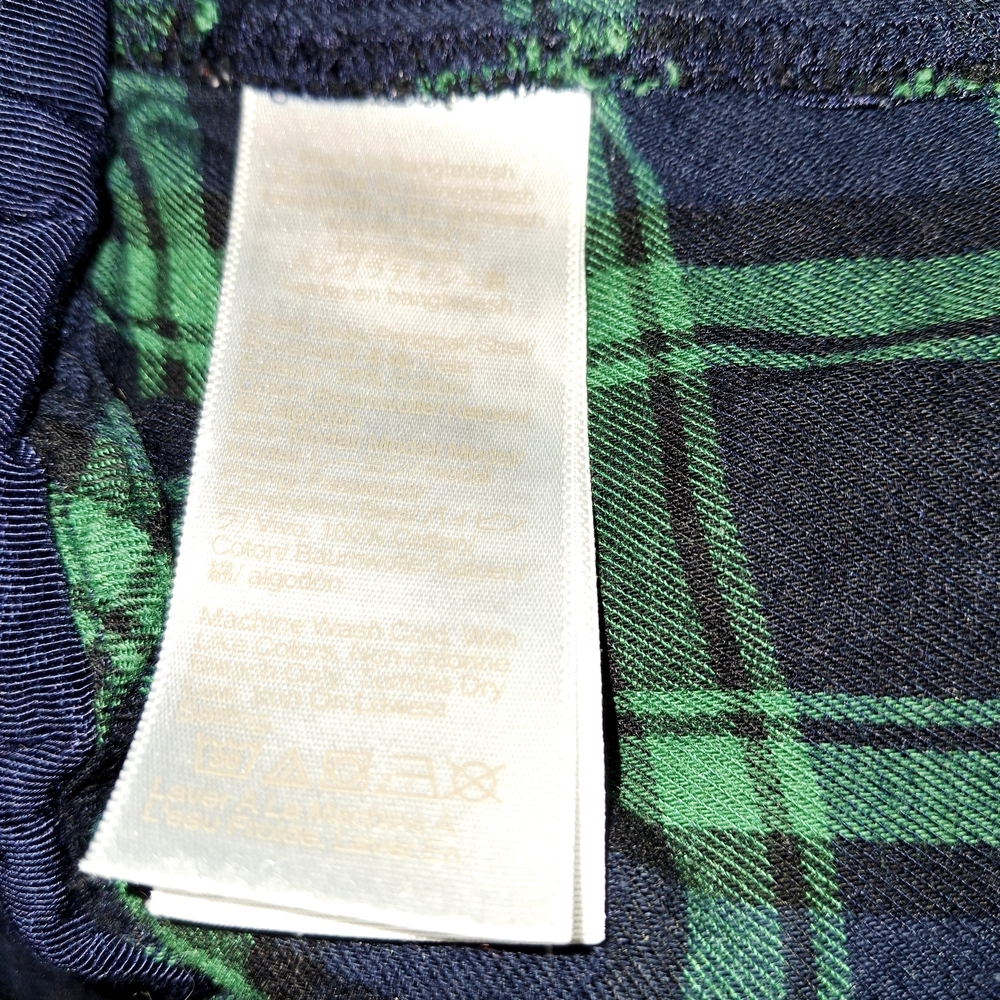 J. Crew Men's Black and Green Plaid Joggers - Picture 4 of 4